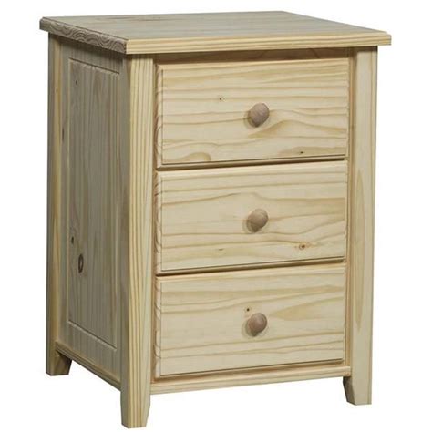 Unfinished and Natural Finish Nightstands and Bedside Tables - Houzz