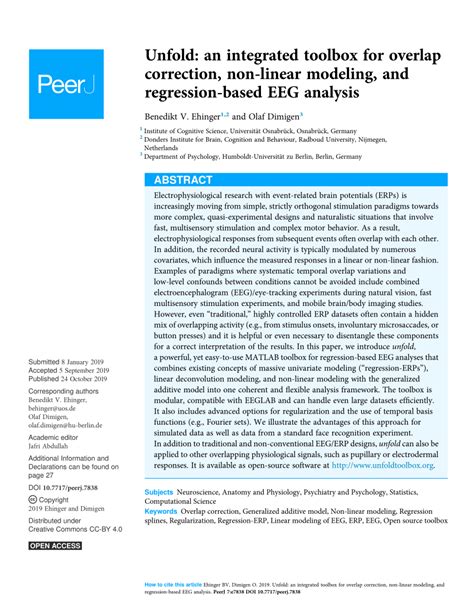 Unfold: An Integrated Toolbox For Overlap Correction, Non