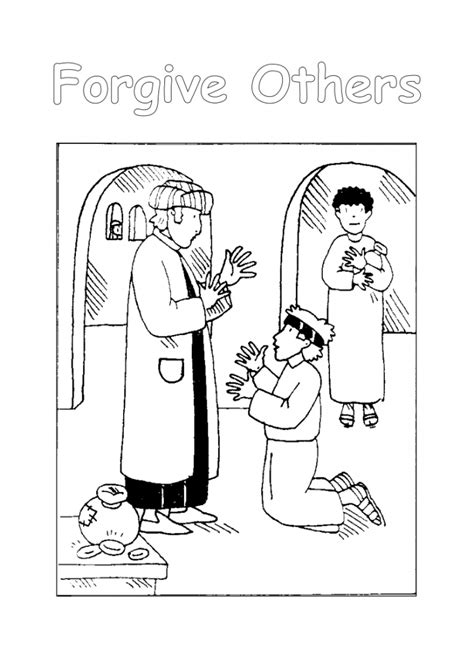Unforgiving Servant Coloring Sheet