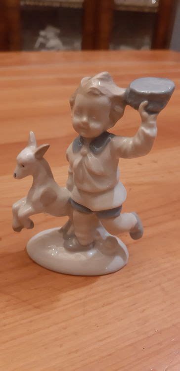 Unger Graefenthal Porzellanfigur Putto mit Ziege 12,5 cm - eBay