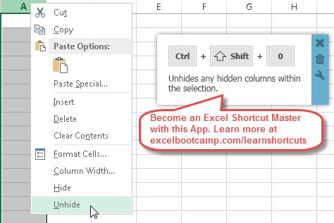 Unhide Sheets In Excel Shortcut Key Iweky