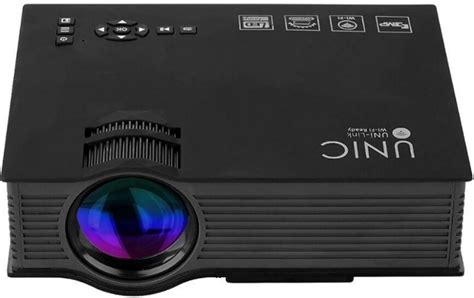 Unic projector connect to phone.  - Set the projector's input source to H...
