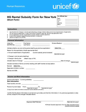 Unicef application form.  The information you provide in this application i...