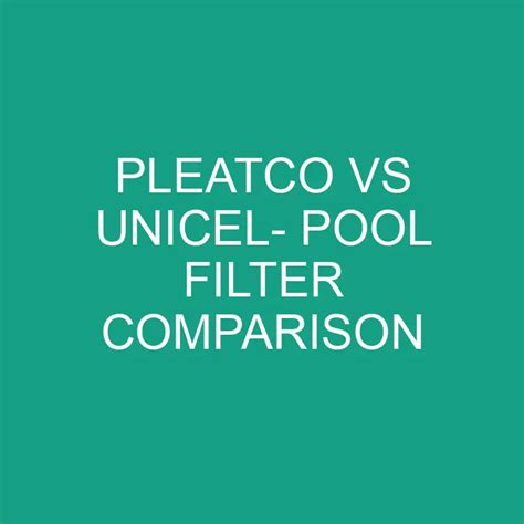 Unicel Pool & Spa Filter Cartridges - Pleated Filters