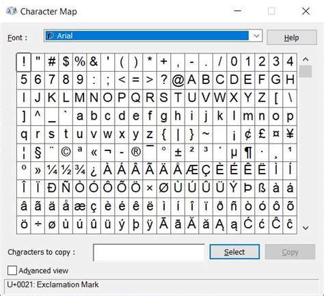Unicode characters list.  Find control, punctuation, digit, letter, symbol and other...