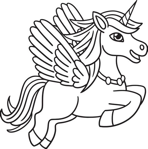 Unicorn Coloring Pages Flying Free Printable Coloring Pages