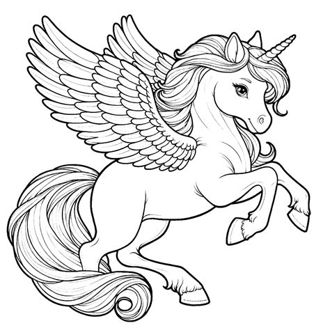 Unicorn Coloring Shee