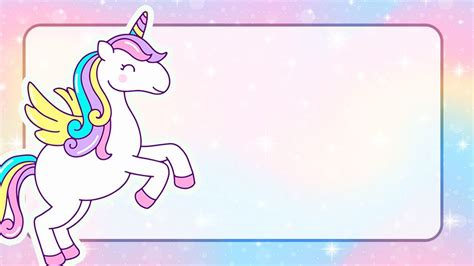 Unicorn Design For Name Tag Printable