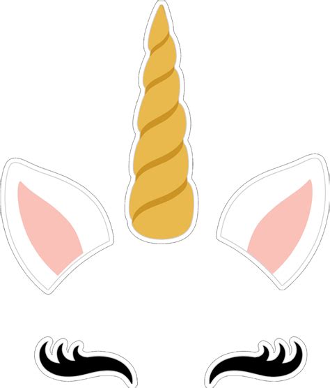 Unicorn Ears And Horn Template