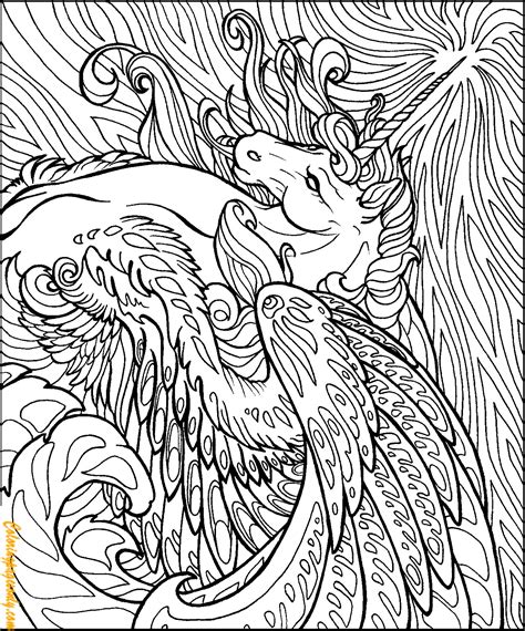 Unicorn Horse Coloring Pages Hard Coloring Pages Coloring Pages For