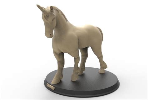 Unicorn Printable 3D model 3D printable CGTrader
