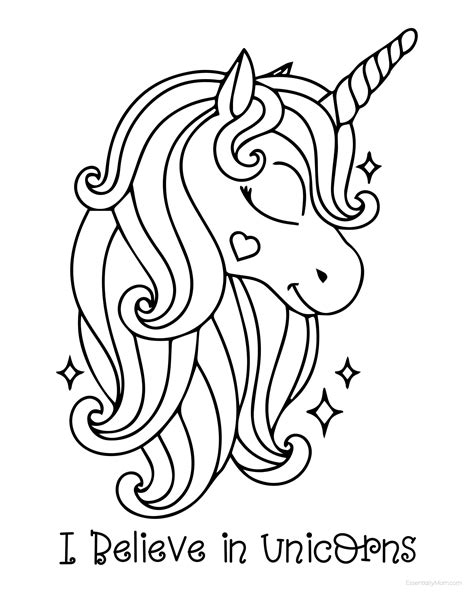 Unicorn Printable Coloring Pages