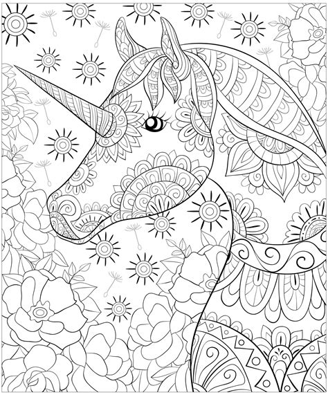 Download Unicorn Coloring Book Adult Coloring Book With Beautiful Unicorn Designs By Creative Coloring