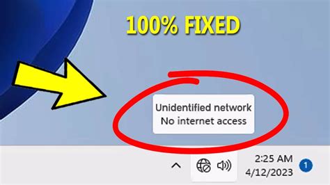 Unidentified network no internet access.  You may face an issue with network connectivity ...