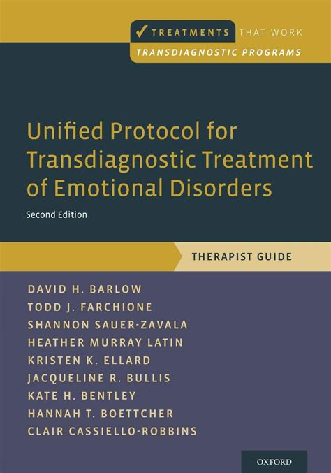 Unified protocol for transdiagnostic treatment of emotional disorders therapist guide treatments that work. - Handbook of the law of private corporations by william lawrence clark.