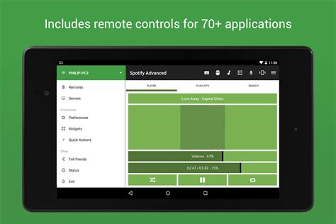 Unified remote. The remote app for your computer. Turn your smartphone into a wireless universal remote control with the Unified Remote App. Supports Windows, Mac, and Linux. 