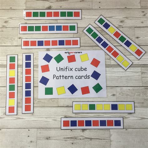 Unifix Cube Patterns.pdf All About Math Pinterest