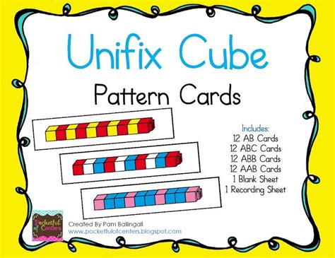 Unifix Patterns Math Patterns Learning Math Preschool Math