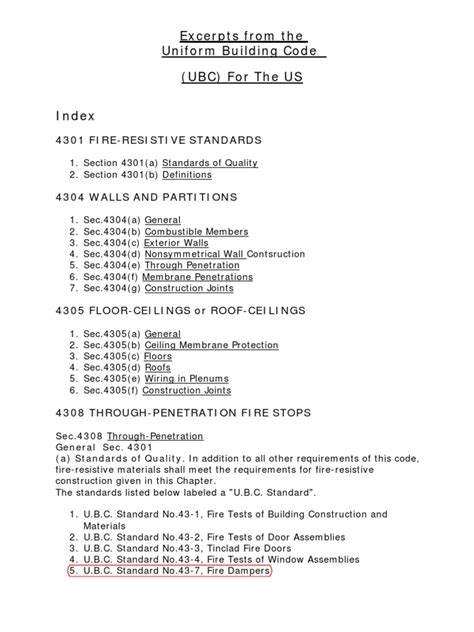 Uniform Building Code PDF Wall Ceiling