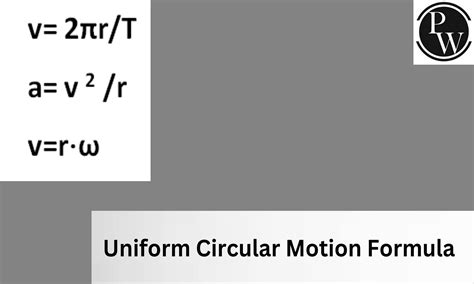 Uniform Circular Motion Formulas and Equations College Physics YouTube