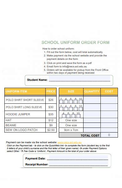 Uniform Order Form 1 Common Misconceptions About Uniform Order Form