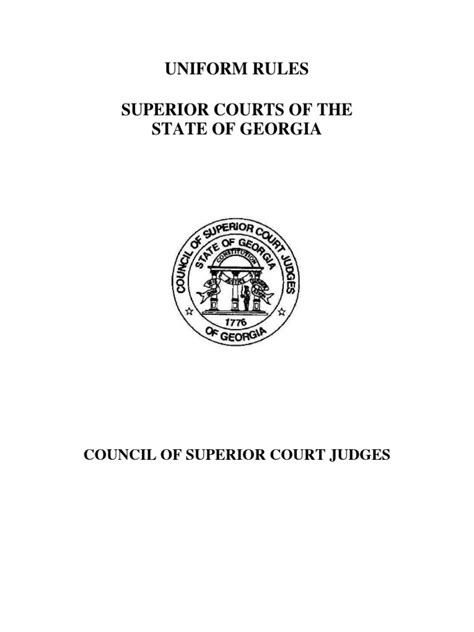 Uniform Superior Court Rules