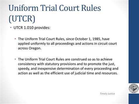 Uniform Trial Court Rules