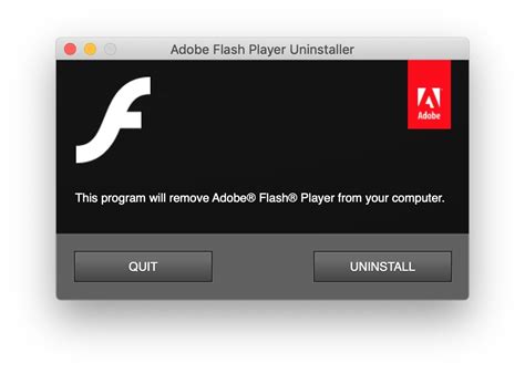 Uninstall Flash Player: Mac, Windows 10