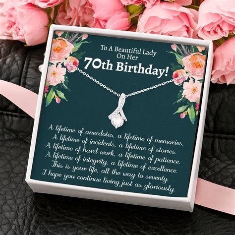 Unique 70th Birthday Gifts For Her