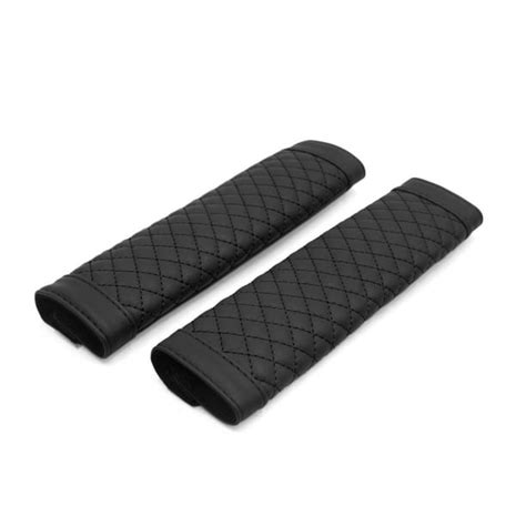 Unique Bargains 2pcs Microfiber Leather Car Seat Belt Shoulder