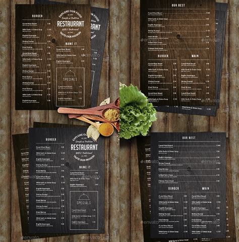 Unique Cafe Menu