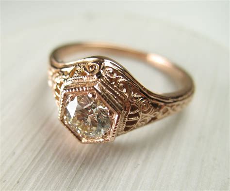 Unique engagement rings vintage. Opal Ring, Vintage White Opal Engagement Ring set, Rose Gold Rings for Women, Unique Curved Stacking Ring, Bridal Anniversary ring set (1.1k) Sale Price $163.80 $ 163.80 
