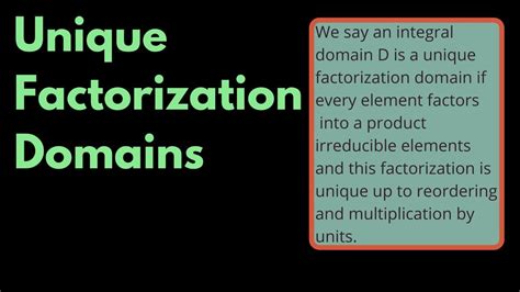 Unique factorization domains. Things To Know About Unique factorization domains. 