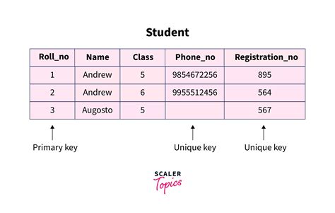 Unique identifier in database.  Both the UNIQUE and PRIMARY KEY constraints provide a gua...