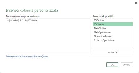 Unire colonne (Power Query) - Supporto tecnico Microsoft