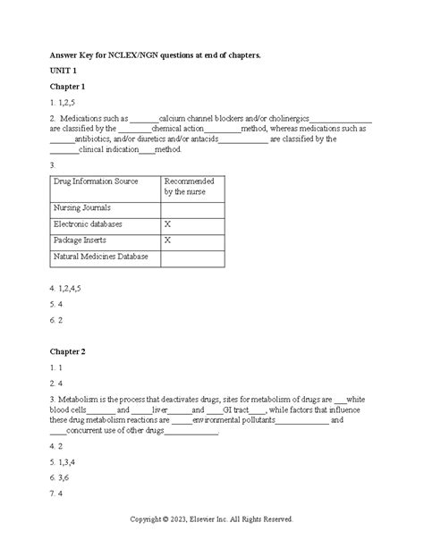Unit 1 Chapter 1 Answers