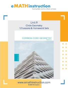 Unit 10 Circles Homework 7 Answer Key / Common Core Geometry Unit 9