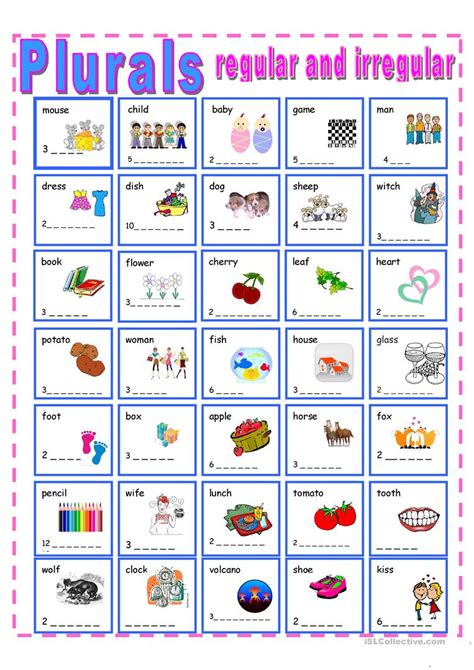 Unit 2, Assign. 3: Plural Nouns (1) (english) Flashcards