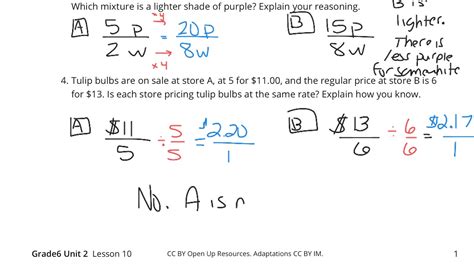 Unit 2 lesson 10 practice problems answer key. Dividing by Unit and Non-Unit FractionsPractice Problems - IM 6–8 Math was originally developed by Open Up Resources and authored by Illustrative Mathematics... 