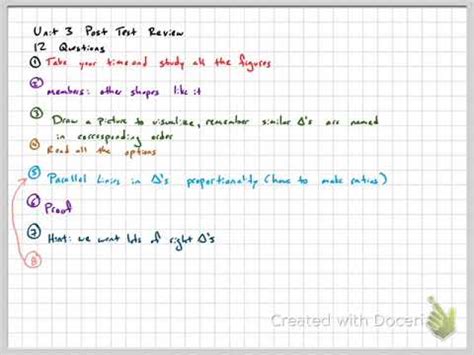 Unit 3 Post Test Review YouTube