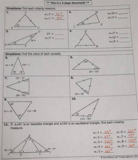 Unit 4 congruent triangles gina wilson all things algebra. - 1985 honda odyssey fl350 atv manual.