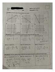 Unit 4 linear equations homework 2 answer key.  + 6 5.  The Algebra 1 course...
