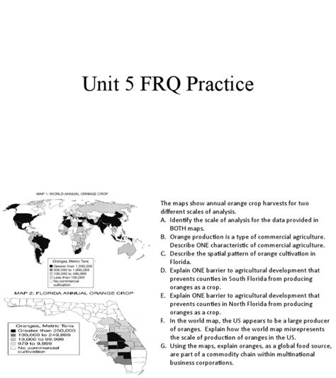 Unit 5 progress check frq ap human geography.  One of the most critical components of...