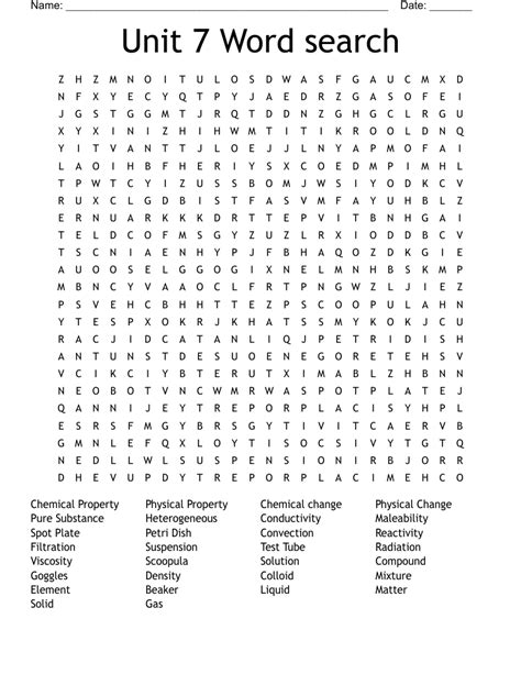 Unit 7 Word Search WordMint