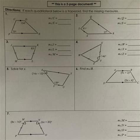 Unit 7 polygons and quadrilaterals homework 7 trapezoids. C = π. Circumference of semicircle = 1 2π or approximately 1.57 inches. Find the total perimeter by adding the circumference of the semicircle and the lengths of the two legs. Since our measurement of the semicircle’s circumference is approximate, the perimeter will be an approximation also. 1 + 1 + 1 2π ≈ 3.57 inches. 