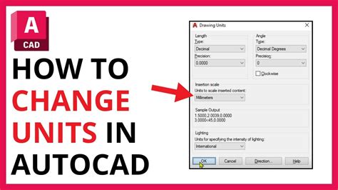 Unit change in autocad