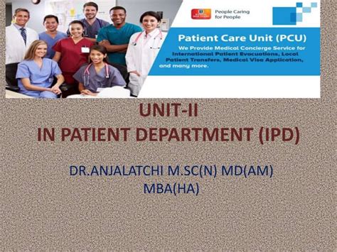 Unit ii inpatient department service in mha course - SlideShare