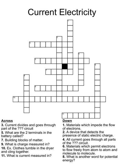 Unit of current briefly crossword. Unit of current, briefly crossword puzzle clue has 1 possible answer and appears in 1 publication. Home; Online Crosswords ... Clue: Unit of current, briefly. We have 1 possible answer for the clue Unit of current, briefly which appears 1 time in our database. Possible Answers: AMP; Last seen in: Universal - Jan 16 2024; Related Clues: Intensify; 