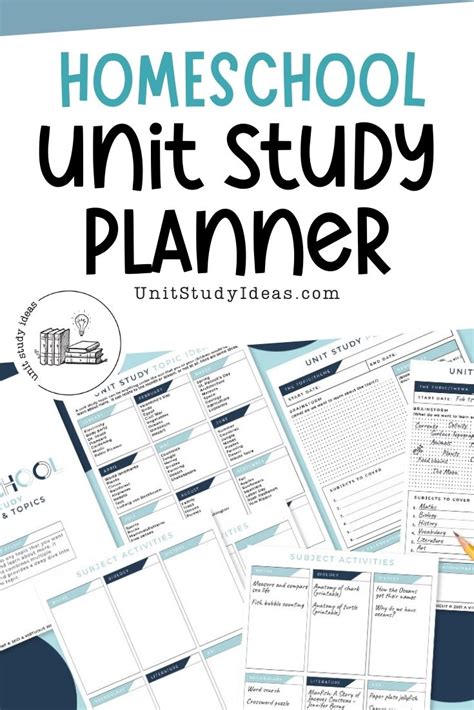 Unit study ideas.  Use these ideas and free planner to get started using unit studi...