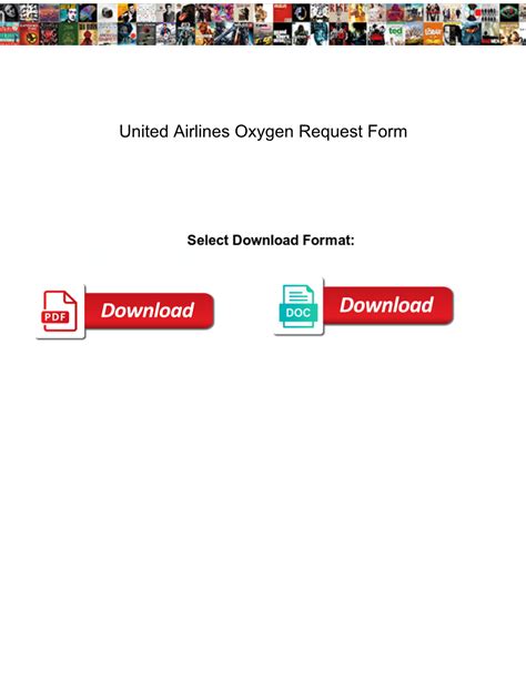 United Airlines Oxygen Request Form DocsLib